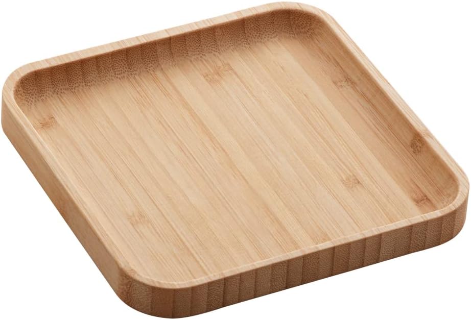 LYOR - Bandeja de Bambu Square 17cm x 17cm x 1,5cm